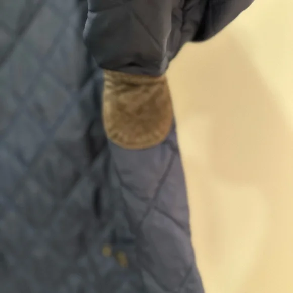 Ralph Lauren Navy Quilted Barn Jacket with Suede details - Picture 5 of 5